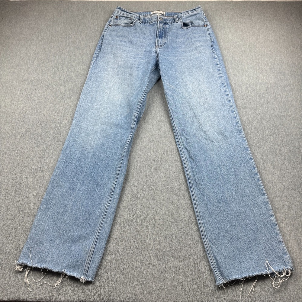Abercrombie & Fitch Jeans Women 30x32 Blue Curve Love Hi Rise Baggy Denim Pants